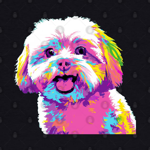 Maltese Pop Art - Dog Lover Gifts by PawPopArt